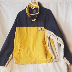 Ocean City MD Maryland Blue Yellow Jacket Full Zip Mens XXL Water Resistant